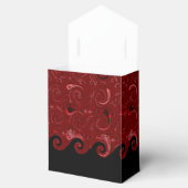 Ballotins Ballotin de la tente Red & Black Satin Curls (Ouvert)