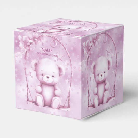Ballotins Ballotin de l'ours en peluche rose (Verso)