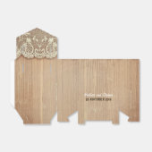 Ballotins ballotin de mariage élégant en bois et dentelle (Déplié)