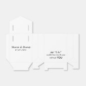 Ballotins Ballotin de mariage personnalisé (Déplié)