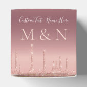 Ballotins Ballotin de mariage sur mesure Rose Gold Blush Spa (Haut)