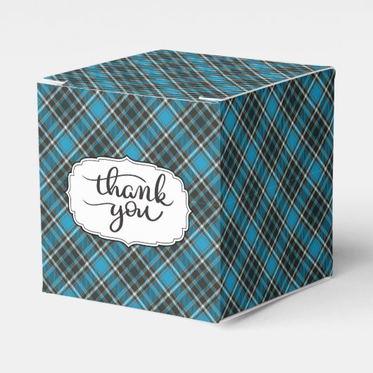 Ballotins Ballotin de Merci bleu Tartan Plaid (Verso)