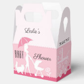 Ballotins Ballotin de Merci de Baby shower rose (Ouvert)