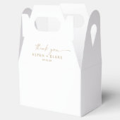 Ballotins Ballotin de Merci de script or moderne (Ouvert)