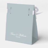 Ballotins Ballotin de Merci Mariage Bleu Script classique (Arrière)