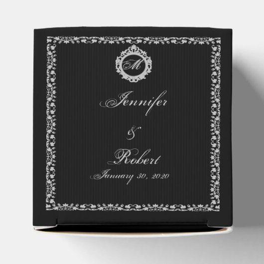 Ballotins Ballotin de monogramme de cadre gothique (Haut)