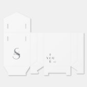 Ballotins Ballotin de monogramme élégant personnalisé (Déplié)