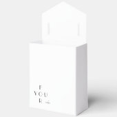 Ballotins Ballotin de monogramme élégant personnalisé (Ouvrir)