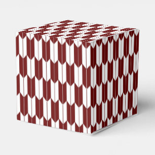 Ballotins Ballotin de Motif Yagasuri en rouge et blanc