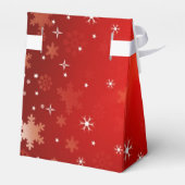 Ballotins Ballotin de Noël des flocons rouges et blancs (Arrière)