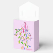 Ballotins Ballotin de Noël rose avec Mistletoe (Ouvert)