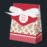 Ballotins Ballotin de pain d'épices de Noël mignon<br><div class="desc">Un motif en pain d'épices de Noël mignon décore ce ballotin cadeau. C'est tellement mignon pour avoir distribué des biscuits et des gâteries de Noël. Personnalisez-le avec votre nom. Conçu pour vous par Blackberry Boulevard.</div>
