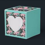 Ballotins Ballotin de pâtisserie Pink Aqua Rose Floral Tea P<br><div class="desc">Ballotins de gâteaux du Shabby Chic Rose Aqua Rose Floral Tea Party. Conçu à partir d'une de mes aquarelles.</div>
