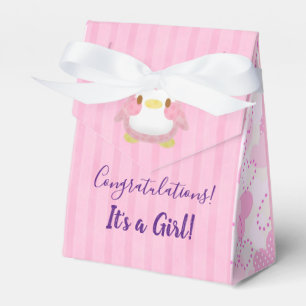 Ballotins Ballotin de pingouin rose Baby shower