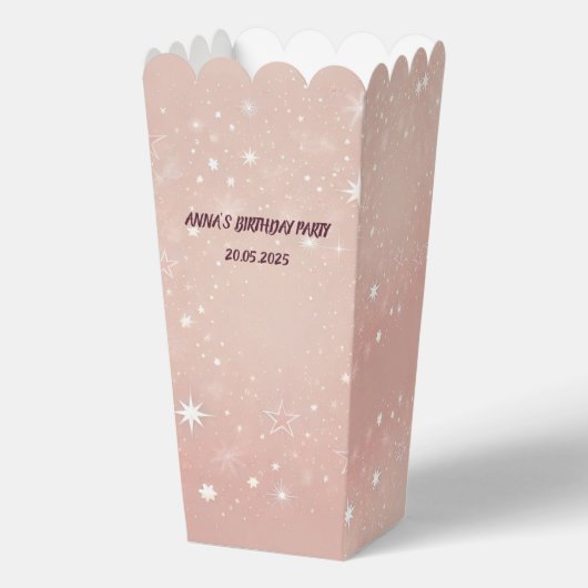 Ballotins Ballotin de pop-corn rose | Traitement personnalis (Recto)