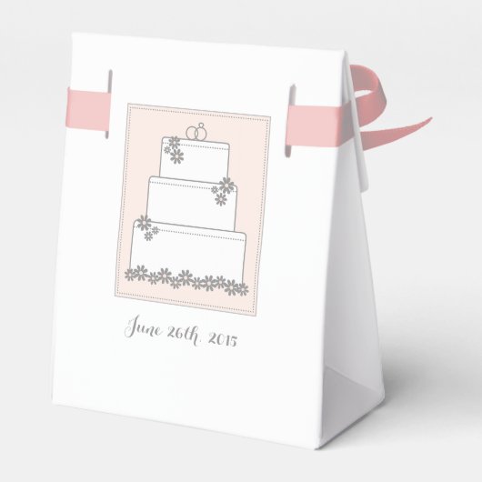 Ballotins Ballotin de réception Mariage rose (Arrière)