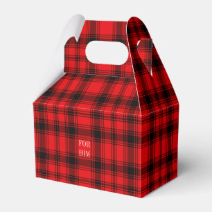 Ballotins Ballotin de Red Black Plaid
