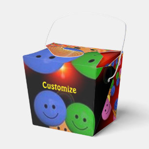 Ballotins Ballotin de spirale coloré à visage joyeux