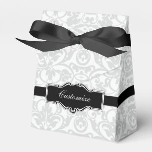 Ballotins Ballotin de tente Damas blanc et noir personnalisé