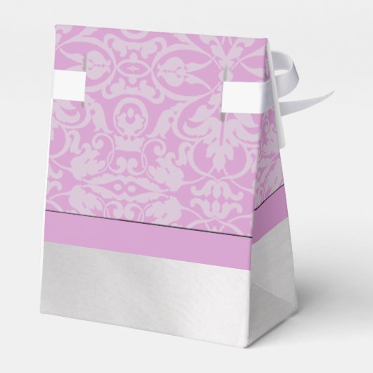 Ballotins Ballotin de tente Damas rose et blanc personnalisé (Arrière)