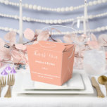 Ballotins Ballotin de traitement de fête<br><div class="desc">Cette boîte de faveur de fête est affichée dans une couleur pêche élégante. Customisez cet élément et modifiez l'exemple de texte sur le vôtre. Astuce : Ajoutez simplement vos bonnes friandises et ajoutez un ruban festif.</div>