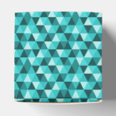 Ballotins Ballotin de triangles géométriques turquoise (Haut)