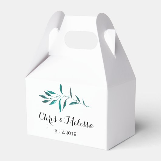 Ballotins Ballotin de verdure - Mariage vert Faveur (Arrière)