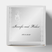 Ballotins Ballotin d'hiver Silver et White Snowflake (Haut)