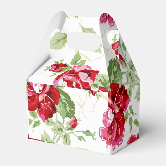 Ballotins Ballotin d'impression classique rouge rose et blan (Arrière)