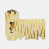 Ballotins Ballotin d'impression Gold Sparkle Zebra (Déplié)