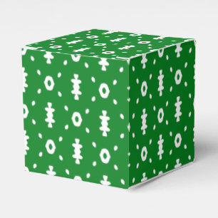 Ballotins Ballotin d'impression tribal vert et blanc