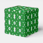 Ballotins Ballotin d'impression tribal vert et blanc (Arrière)