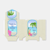 Ballotins Ballotin du mariage tropical (Déplié)