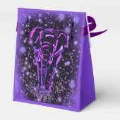 Ballotins Ballotin Éléphant Dans La Nuit Étoilée Rose Violet (Arrière)