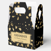 Ballotins Ballotin Empreinte de léopard noir et or (Ouvert)