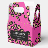 Ballotins Ballotin Empreinte de léopard rose et or (Ouvert)