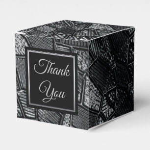 Ballotins Ballotin en cube en mosaïque gris foncé