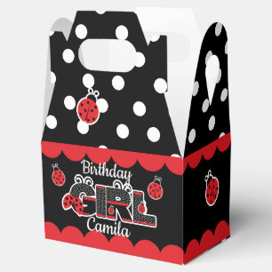Ballotins Ballotin fille d'anniversaire de coccinelle