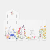 Ballotins Ballotin fleur sauvage Baby shower Merci (Déplié)