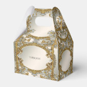 Ballotins Ballotin Floral Blanc Orné Or (Arrière)