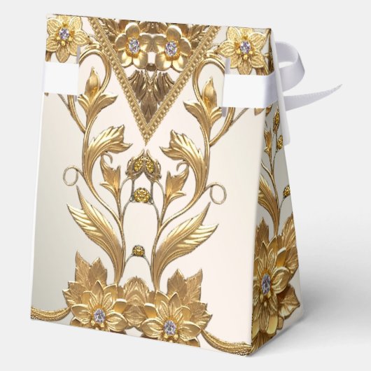 Ballotins Ballotin Floral Feuille Golden Wavy (Verso)