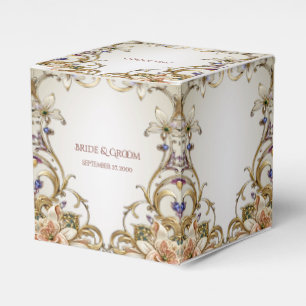 Ballotins Ballotin Floral Or Blanc