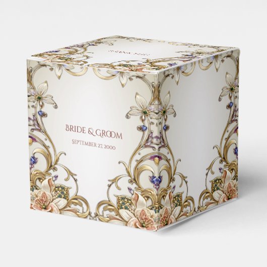 Ballotins Ballotin Floral Or Blanc (Verso)