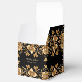 Ballotins Ballotin Floral Orné Noir Or (Ouvert)