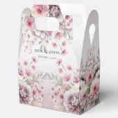Ballotins Ballotin floral rose blanc moderne (Ouvert)