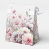 Ballotins Ballotin floral rose blanc moderne (Arrière)