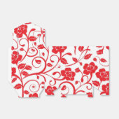 Ballotins Ballotin Floral rouge avec cabot blanc (Déplié)