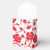 Ballotins Ballotin Floral rouge avec cabot blanc (Ouvert)