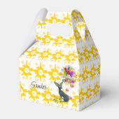 Ballotins Ballotin Gable Chat d'anniversaire jaune et blanc (Verso)
