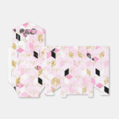 Ballotins Ballotin géométrique rose, noir et or (Déplié)